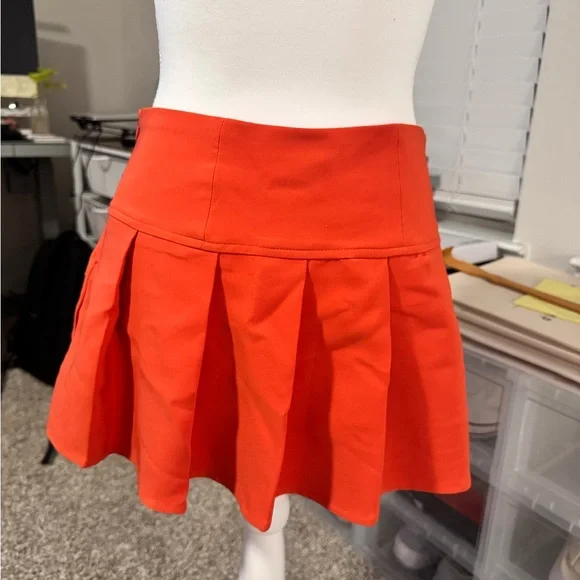 Forever 21 Vibrant Orange Skater Skirt - Picture 3 of 4